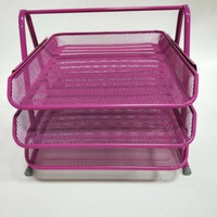 Organizador de Escritorio de Metal de 3 Niveles de Alta Calidad, Bandeja para Archivos de Papel A4, Portadocumentos para Uso en Oficina
