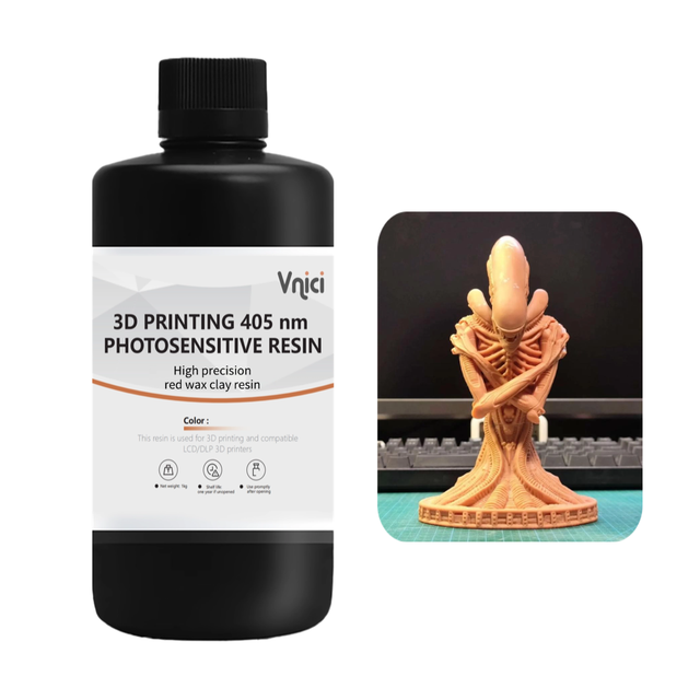 High Precision Red Wax Clay Resin 405nm Laser Printer Compatible Universal for Mainstream 3D Printers 100% Purity