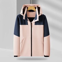 Veste bomber coupe-vent légère en tissu composite fin avec logo personnalisé, vente en gros, pour hommes, couleurs contrastées, sport d'hiver en plein air