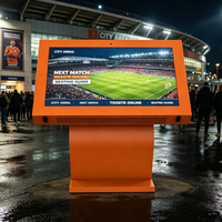 Écran LCD extérieur haute luminosité Ik10 de 55 pouces, totem numérique, IP65, étanche, anti-UV, pour station-service extérieure