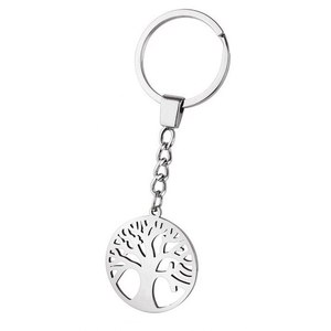 Portachiavi con design a albero in acciaio, porta monete e apribottiglie in lega e ottone, stampa offset e UV disponibile - Product Image 2