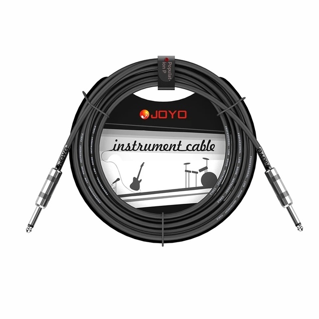 JOYO CM-04 Guitar Cable High Pure Copper Conductor Soft Flexible PVC Jacket Straight Connectors Musical Audio Made Mainland