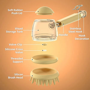 Brosses personnalisées <span class=keywords><strong>pour</strong></span> animaux de compagnie Brosse de massage <span class=keywords><strong>pour</strong></span> le bain Distributeur de shampoing Outil de toilettage <span class=keywords><strong>pour</strong></span> <span class=keywords><strong>chien</strong></span> Bain <span class=keywords><strong>pour</strong></span> chat et <span class=keywords><strong>chien</strong></span> - Product Image 4