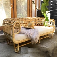 Handgefertigtes Rattan-Sofa-Set Möbel Stuhl für Wohnzimmer-Dekoration