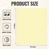 Papier pour imprimante à alimentation continue, en vrac, 9-1/2'' x 11'', 3 feuillets perforés, sans carbone, pour imprimantes matricielles, papier ordinaire pour copie