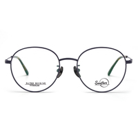 Lunettes coréennes vintage pour hommes et femmes, monture de lunettes rondes en titane pour myopie optique