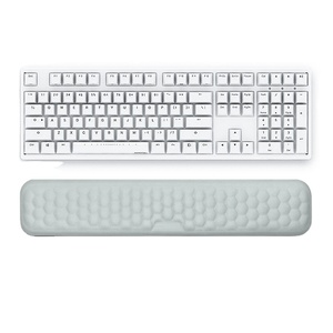 Memory-Schaum Handgelenkauflage für Maus Großhandel Handgelenkauflage für Tastatur Handauflage für Tastatur Weiße Mausunterlage - Product Image 1