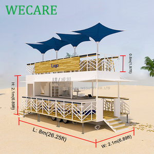 Wecare รถพ่วงสองชั้นสำหรับการจัดเลี้ยงในเชิงพาณิชย์รถขายอาหารกาแฟแบบเคลื่อนที่2ชั้นเพียบพร้อม - Product Image 2