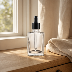 Custom Logo Luxury Square Glass Dropper <b>Bottle</b> <b>30ml</b> 50ml Cosmetic Essential Oil Serum Packaging <b>Bottle</b> with Pipette - Product Image 6