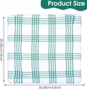 Serviettes de cuisine en tissu éponge gaufré en coton, 38*64 cm, 55 grammes/pièce, en stock, prêtes à l'emploi - Product Image 2