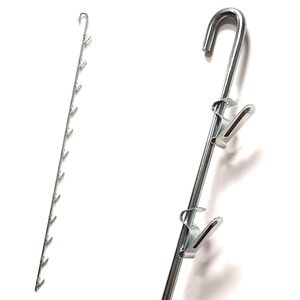 Nhà máy nóng bán 12 móc treo hiển thị treo dải kim loại hàng hóa Clip Dải móc - Product Image 6