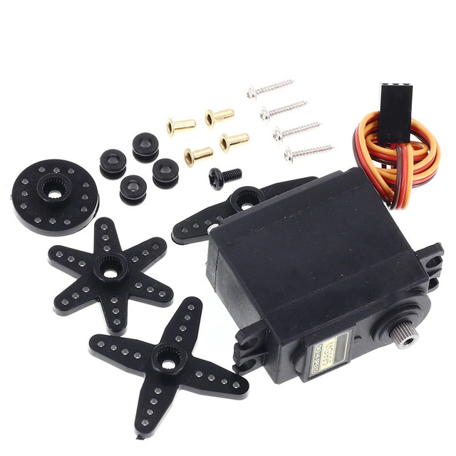 4PCS Servo Motor MG995 Control Angle180 Metal Gear Servo 20KG Digital High Speed Torque Servo Motor for Smart Robot Helicopter
