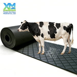 Tapete de Goma Antifatiga Duradero para Ganado, Cómodo Tapete Aislante para Establos de Ganado Vacuno, Tapete de Goma para Pisos de Granjas Ganaderas - Product Image 1