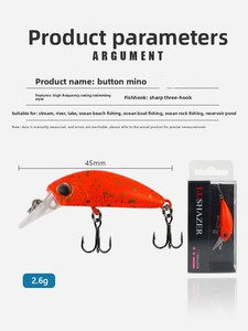 <span class=keywords><strong>Leurre</strong></span> de pêche Sendema 4,7 cm 2,6 g, mini <span class=keywords><strong>leurre</strong></span> de fond en plastique pour la pêche au bar, à la truite, au saumon et au maquereau en eau douce et en eau salée - Product Image 2