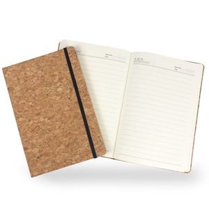 <span class=keywords><strong>Bloc</strong></span>-notes en liège imprimé A5 en gros avec couverture colorée et bande élastique |   Carnet promotionnel personnalisé à couverture souple, cadeau de bureau - Product Image 1
