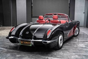 Songsan SS Dolphin Classic Retro Cabriolet PHEV (1958 <span class=keywords><strong>Corvette</strong></span> <span class=keywords><strong>C1</strong></span> Replika) Linkslenker Automatik Dunkler Innenraum - Product Image 4