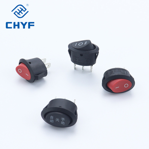 Sakelar Rocker Tahan Air CHYF 20A 250VAC dengan Lampu LED Merah 3Pin SPST ON/OFF untuk Mobil & Kapal Model KCD1 - Product Image 6
