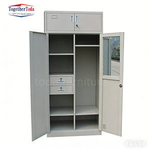 Vis d'assemblage pour armoire métallique, casier de rangement en acier inoxydable, casier de gym, armoire à 2 portes, 2 clés - Product Image 4