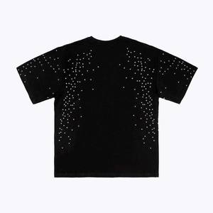 メンズ オーバーサイズ Tシャツ クロス散布図柄 カジュアル ストリートウェア 半袖 Tシャツ リラックスフィット デイリー/ラウンジウェア用 - Product Image 5