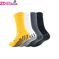 Chaussettes de sport en coton personnalisées avec logo pour hommes, antidérapantes, jacquard, compression, respirantes, pour le basketball en extérieur, avec grip, chaussettes mi-mollet