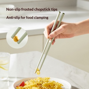 Baguettes en plastique antidérapantes résistantes à la chaleur, design mignon de dessin animé, fraîches et adorables, 10 paires pour usage domestique individuel, livraison rapide - Product Image 4