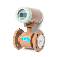 Medidor de Flujo Electromagnético Digital Líquido de Fábrica en Línea, OEM, Acero Inoxidable, Alta Precisión, DN40 DN50, Agua, IP65/IP67, Pantalla LCD