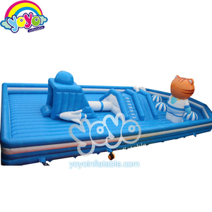Nave Espacial Inflable Gigante Azul para Parque de Diversiones, con Diseño de Astronauta, Tobogán, Pista de Obstáculos, Material Antipinchazos, para Eventos Comunitarios - Product Image 2