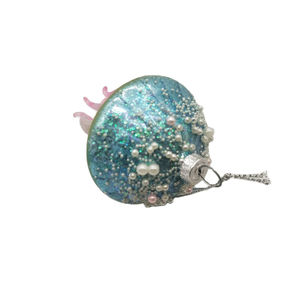 공장 핫 세일 불어 다채로운 유리 해파리 모양의 장식품 매달려 Bauble 해양 생활 크리스마스 트리 장식 장식 선물 - Product Image 4