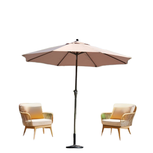 Sombrilla retráctil <span class=keywords><strong>grande</strong></span> moderna de 2,7 m, sombrilla de jardín impermeable para <span class=keywords><strong>terraza</strong></span> exterior Premium para uso promocional de hoteles - Product Image 4