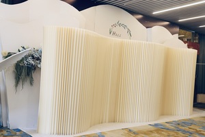 Dg052 trang trí đám cưới chiều dài có thể điều chỉnh màn hình gấp Phông Nền Giấy trắng gấp đám cưới giấy tường phân vùng giấy bảng - Product Image 4