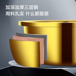 Fregadero de Cocina de Acero Inoxidable Color Dorado, Superficie Pulida de Grado Alimenticio, Fácil de Limpiar - Product Image 5