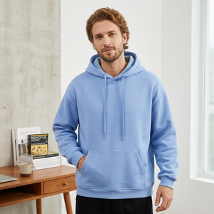 Sudadera con capucha de forro polar sherpa para hombre, estilo oversize streetwear, desarrollo de muestra para tiendas de ropa en línea — 105 caracteres - Product Image 1