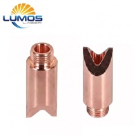 Nosel Las Laser Presisi Tinggi HANWEI-B M8, Ujung Tembaga Tahan Aus untuk Mesin Las Serat Genggam