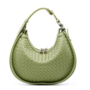 Produttori di borse personalizzate in tessuto da donna firmate mezza luna in pelle a tracolla borsa di lusso a tracolla borsa da donna - Product Image 5