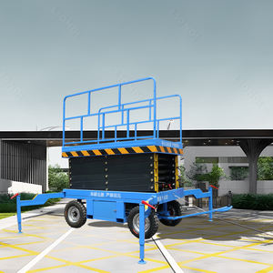 Super bas prix 6-24m travail aérien plate-forme de levage <span class=keywords><strong>manivelle</strong></span> électrique Mobile ciseaux Mobile levage Cargo Freight Elevator - Product Image 6
