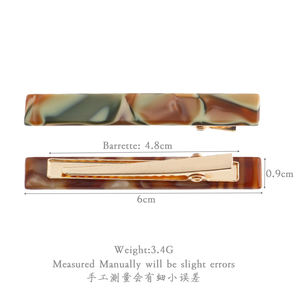 MiDairy जापानी और कोरियाई नई 5-रंग एसिटिक एसिड मगरमच्छ क्लिप छोटे और लवली कछुआ खोल बाल के लिये कांटा बाल सामान - Product Image 2