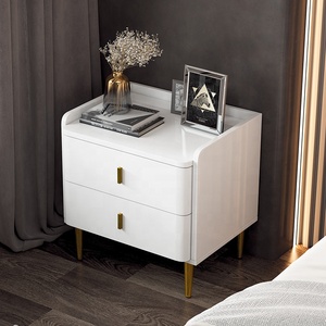 Meubles <span class=keywords><strong>de</strong></span> chambre à coucher à prix bon marché Design <span class=keywords><strong>de</strong></span> luxe Excellente table <span class=keywords><strong>de</strong></span> <span class=keywords><strong>chevet</strong></span> carrée <span class=keywords><strong>Tables</strong></span> <span class=keywords><strong>de</strong></span> <span class=keywords><strong>chevet</strong></span> modernes blanches avec <span class=keywords><strong>2</strong></span> tiroirs à vendre - Product Image 2