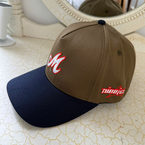 Casquettes et chapeaux de baseball à 5 panneaux bicolores brodés avec logo personnalisé de haute qualité en gros, casquette ajustée en coton Flex Fit pour hommes et femmes - Product Image 2