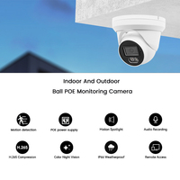 Kit NVR IP POE YCX 4CH 4MP OEM ColorVu avec double éclairage intelligent IR, microphone intégré, système de caméra de sécurité réseau CCTV, vision nocturne