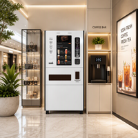 Distributeur automatique de café multifonctionnel et pétillant, plus de 200 boissons, écran publicitaire pour campus, centre commercial, zone touristique