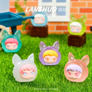 Miniature de tête de renard en résine Lanshuo, accessoires 3D DIY pour coque de téléphone, bijoux, porte-clés, ornement de bureau - Product Image 3