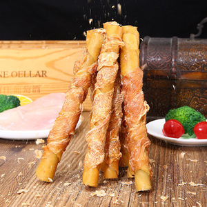 Palitos Masticables de Piel de Vaca Duraderos de Tamaño Mediano para Perros Pequeños y Medianos, para el Placer de Cada Mascota Familiar - Product Image 1