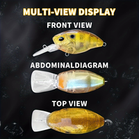 Nouveaux leurres de pêche crankbait 10,5g 4,8cm, leurres artificiels crankbait pour la pêche au bar, leurres flottants pour le brochet, vente en gros