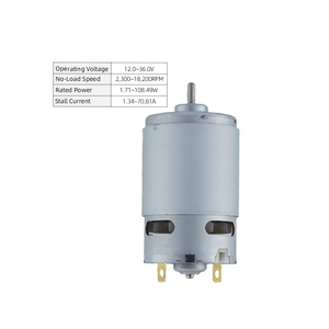 PrimoPal Powerful Micro Pmdc <strong>Motors</strong> 2300~18200rpm 12V <strong>24V</strong> Electric Permanent Magnet Small Mini Carbon Brush <strong>DC</strong> <strong>Motor</strong> for Drill - Product Image 1