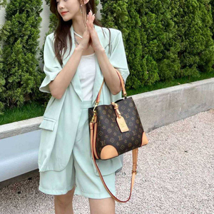 Luxury Designer genuine leather Durable Fashion Casual Outings <b>Multi</b> <b>Compartment</b> Adjustable Strap Trendy Monogram Bucket <b>Bag</b> - Product Image 5