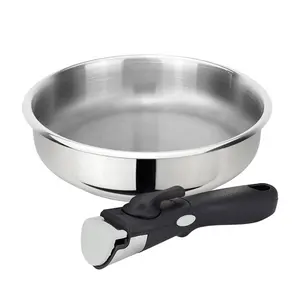 Chất lượng cao thép không gỉ Frying Pan đồ nấu nướng bằng thép không gỉ đồ dùng nhà bếp với tách ra xử lý