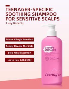 SHAMPOOING APASSEUR ET REGULATEUR DE SEBO PROPREMENT CONÇU POUR LES ADOLESCENTS, AUX INGRÉDIENTS NATURELS POUR CUISSONS SENSIBLES (Liquide) - Product Image 4