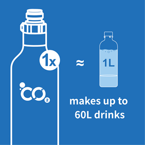 Máquina para Hacer <span class=keywords><strong>Agua</strong></span> Carbonatada con Gas, para el Hogar, con Botella PET de 1L Libre de BPA, Control de Botón, Cilindro de CO2 - Product Image 3