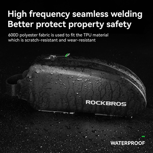 <span class=keywords><strong>ROCKBROS</strong></span> 骑行包防水骑行包前管架包大容量山地车公路自行车包黑色自行车配件 - Product Image 2
