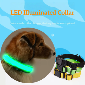 <span class=keywords><strong>Collar</strong></span> de Perro Luminoso LED de Nailon Resistente con Recarga USB, <span class=keywords><strong>Collar</strong></span> Nocturno Antipérdida para Mascotas - Product Image 6
